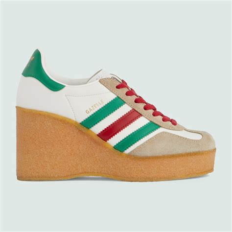 adidas x gucci women's gazelle sneaker.|gucci adidas wedge sneakers.